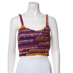 Mara Hoffman Printed Square Hand Made Top. Medium